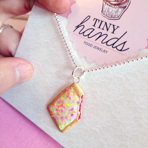 Scented Toaster Pastry Necklace - Tiny Hands
 - 2