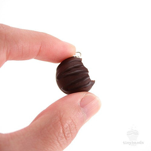 Scented Cherry Chocolate Truffle Earrings - Tiny Hands
 - 4