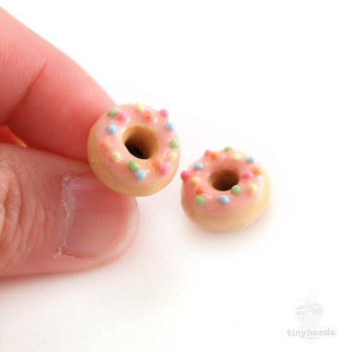 Scented Strawberry Sprinkles Donut Earstuds - Tiny Hands
 - 5