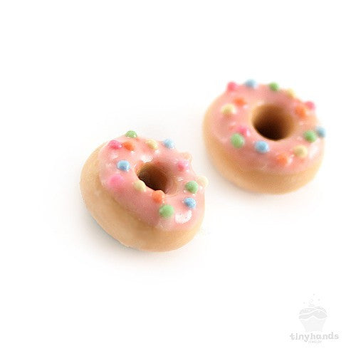 Scented Strawberry Sprinkles Donut Earstuds - Tiny Hands
 - 4