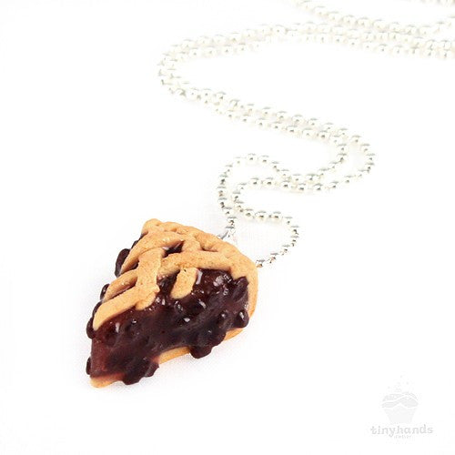 Scented Blueberry Pie Necklace - Tiny Hands
 - 3