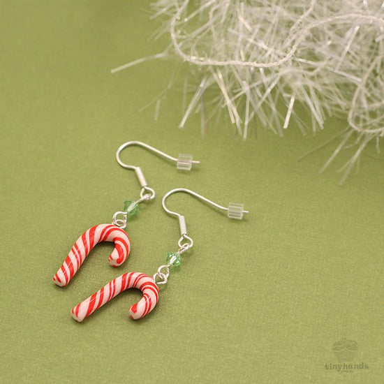 Scented Candy Cane Earrings - Tiny Hands
 - 2