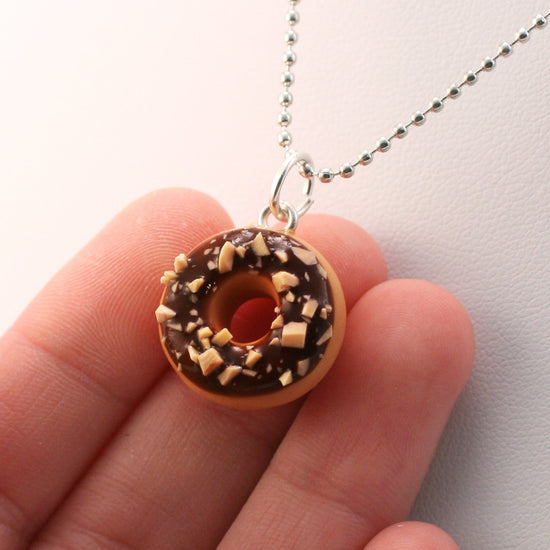 Scented Chocolate Nut Donut Necklace - Tiny Hands
 - 3