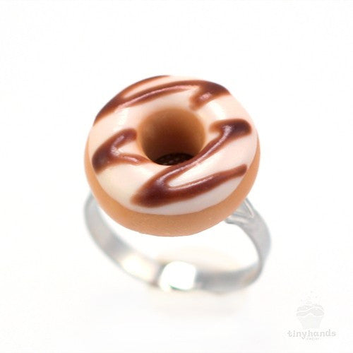 Scented Sugar Chocolate Donut Ring - Tiny Hands
 - 4