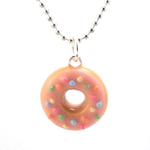 Scented Strawberry Sprinkles Donut Necklace - Tiny Hands
 - 1