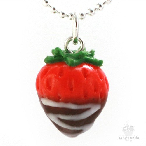 Scented Chocolate Covered Strawberry Necklace – Tiny Hands