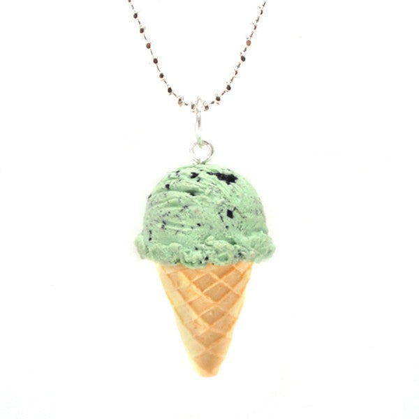 ネックレス・ペンダント Whisper Melt Ice Cream Necklace Scented Mint Chocolate Chip Ice-Cream Necklace – Tiny Hands