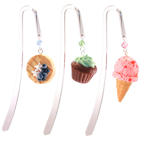 Back To School Set: Scented Apple Bookmark, Scented Pretzel Bracelet, Scented Chocolate Chip Cookie Necklace