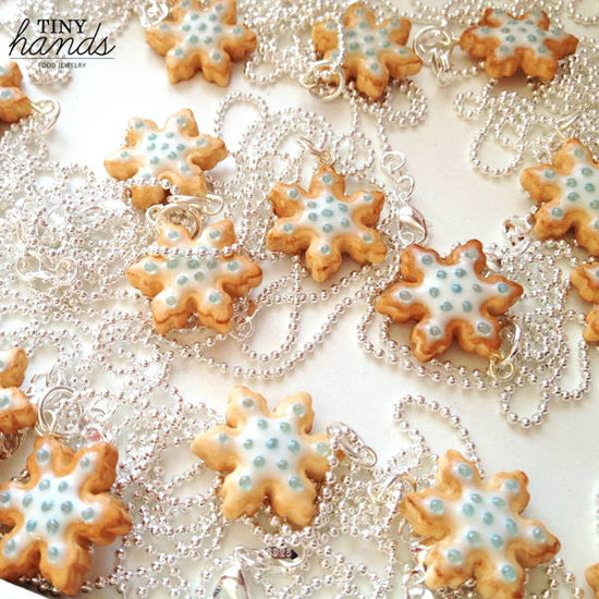 Scented Snowflake Cookie Necklace - Tiny Hands
 - 3