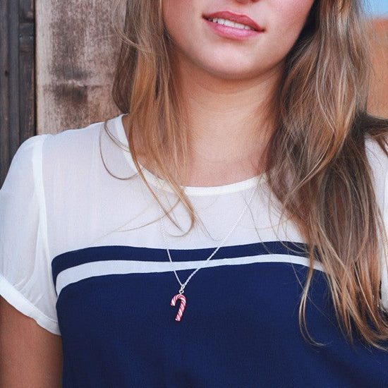 Scented Candy Cane Necklace - Tiny Hands
 - 2