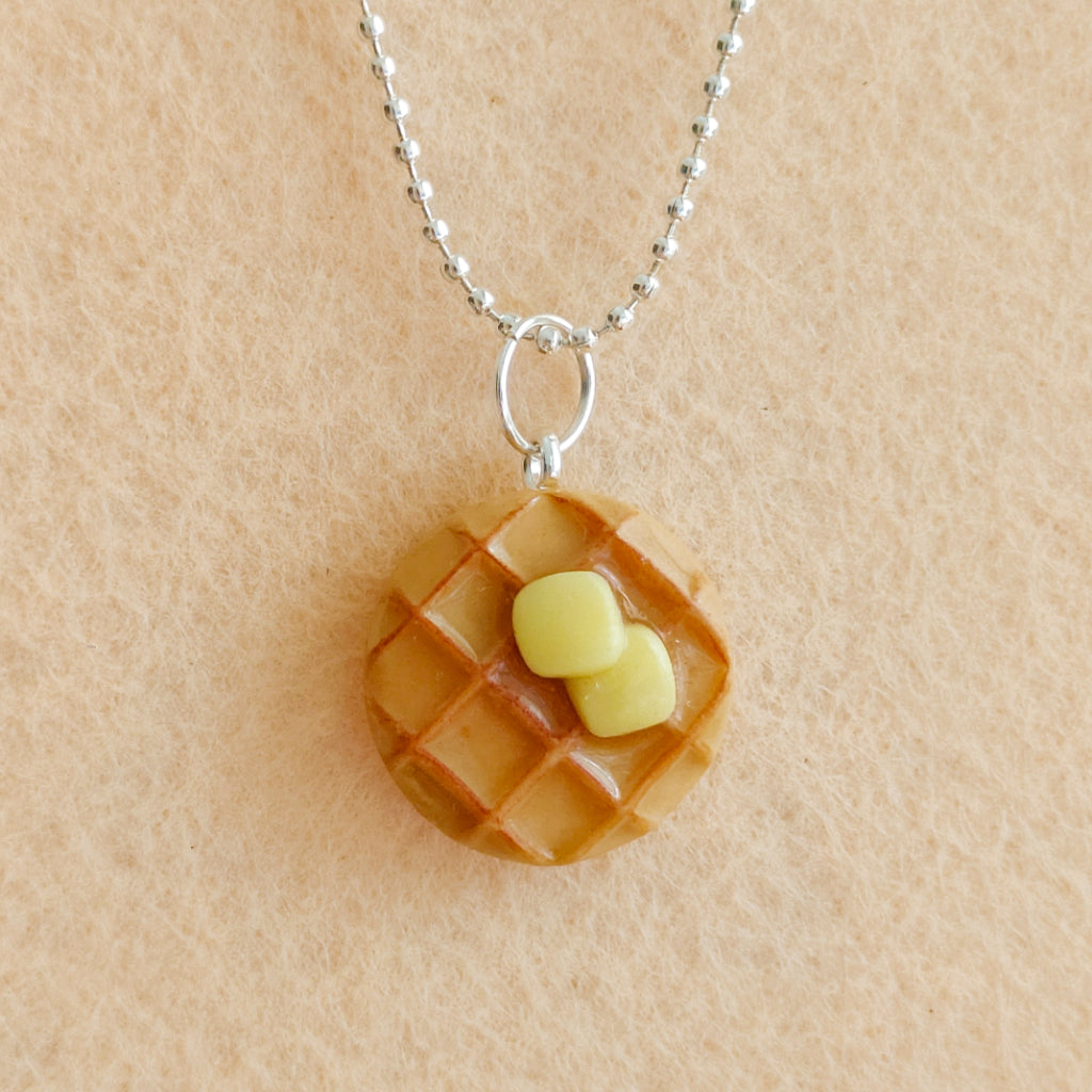 Scented Butter & Maple Syrup Waffle Necklace