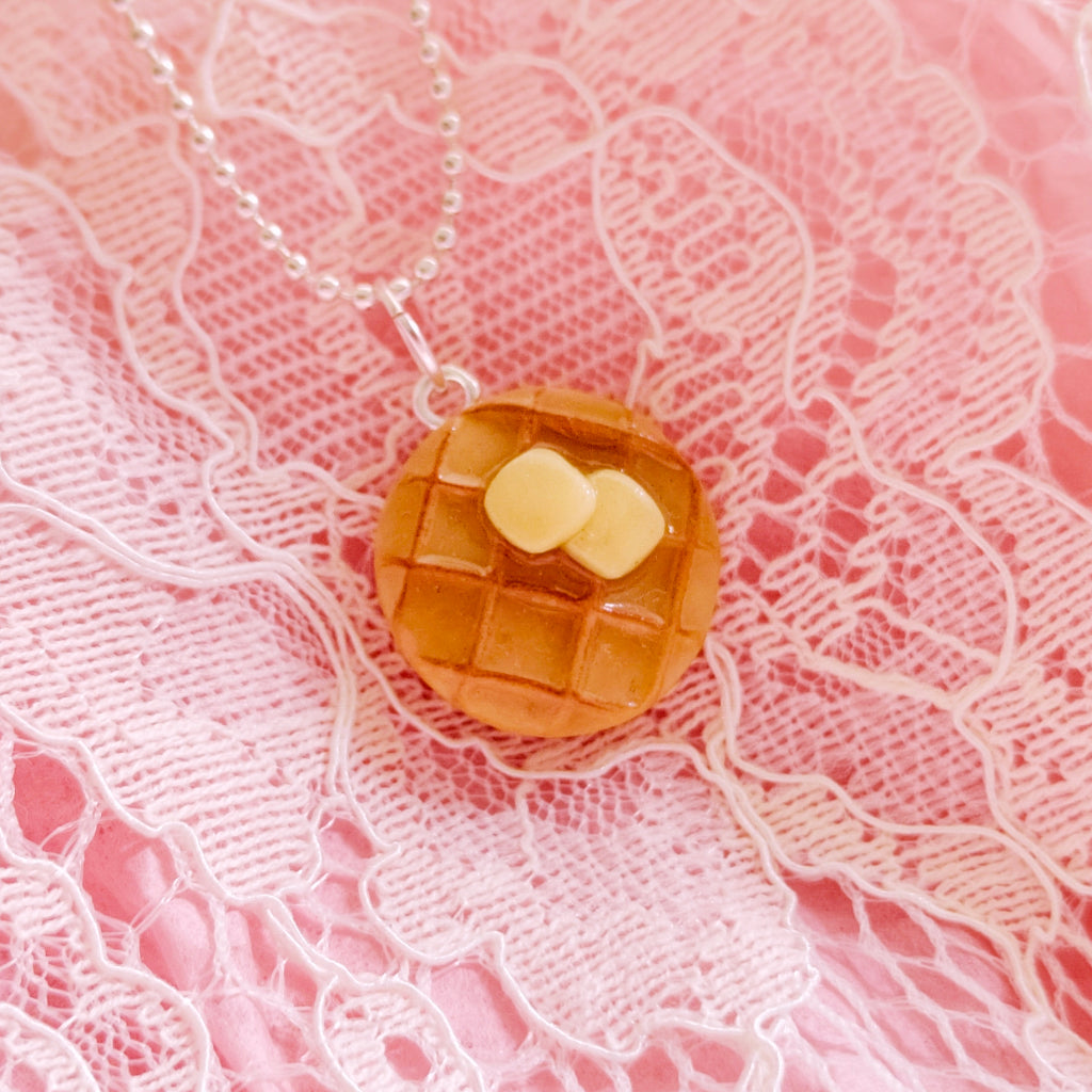 Scented Butter & Maple Syrup Waffle Necklace