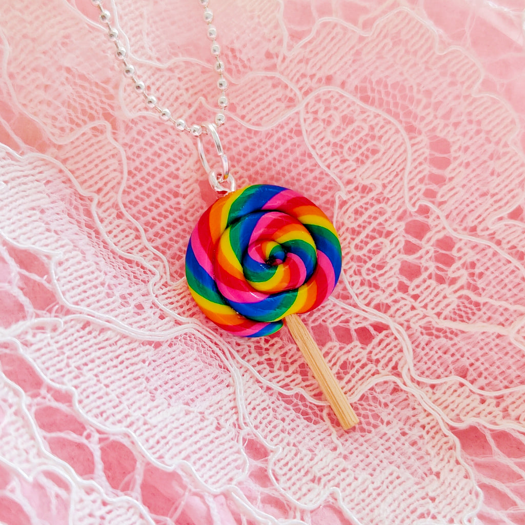 Bubblegum Scented Lollipop Necklace