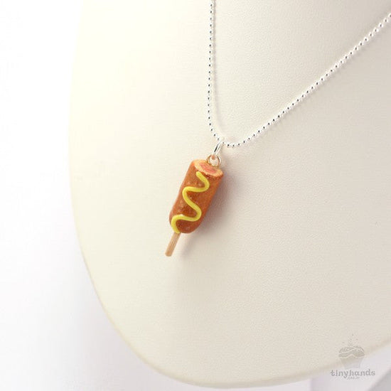 Maple Syrup Scented Corn Dog Necklace - Tiny Hands
 - 2