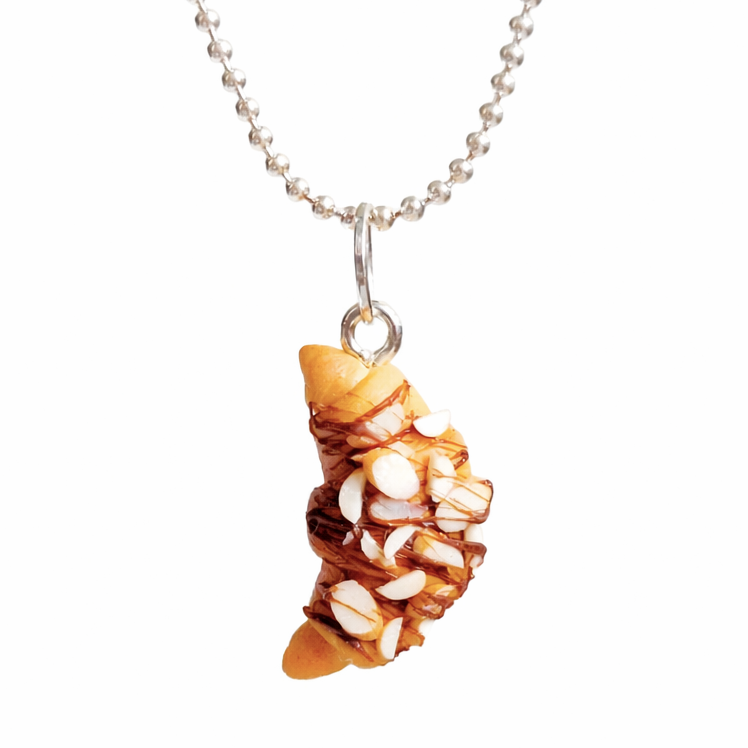 Chocolate Almond Croissant Necklace - Quarterly Limited Collection