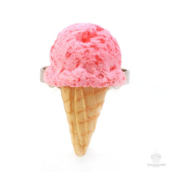 Load image into Gallery viewer, Scented Strawberry Ice-Cream Ring - Tiny Hands
 - 1
