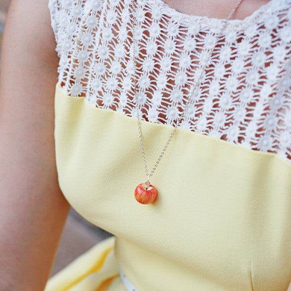 Scented Apple Necklace - Tiny Hands
 - 2