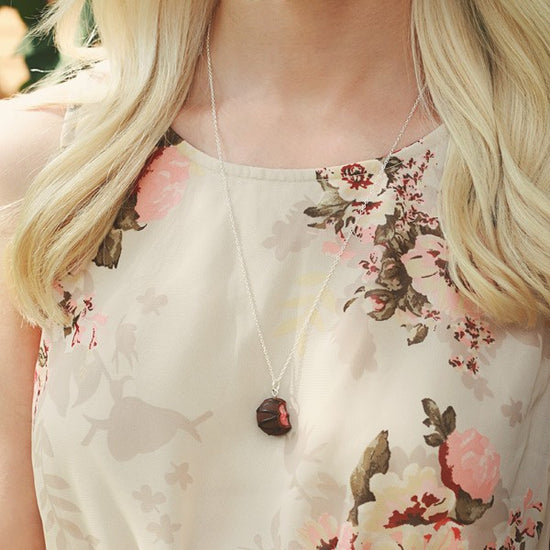 Scented Cherry Chocolate Truffle Necklace - Tiny Hands
 - 2