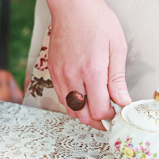 Scented Cherry Chocolate Truffle Ring - Tiny Hands
 - 2