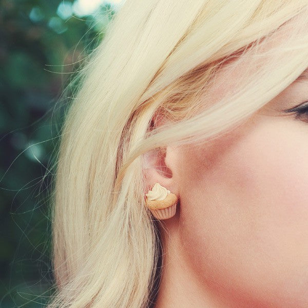Scented Vanilla Cupcake Earstuds - Tiny Hands
 - 2