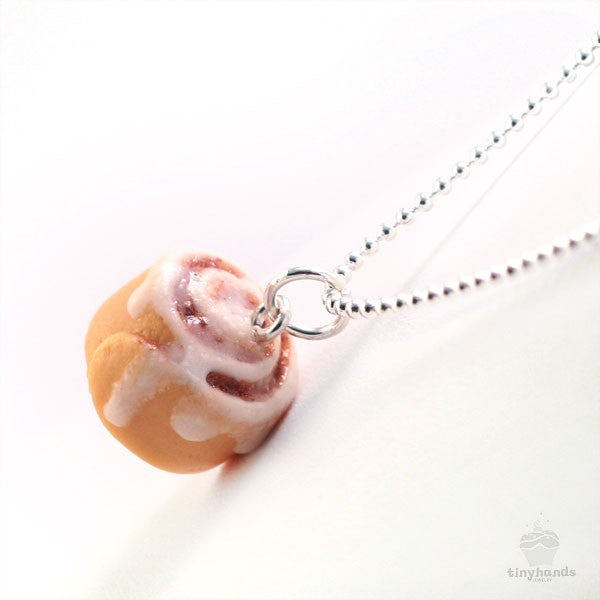 Scented Cinnamon Roll Necklace - Tiny Hands
 - 2