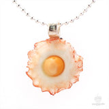 (Wholesale) Bacon Scented Fried Egg Necklace