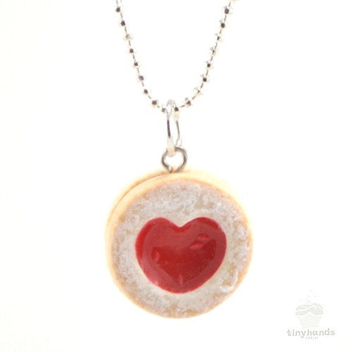 Scented Shortcake Heart Cookie Necklace - Tiny Hands
 - 3