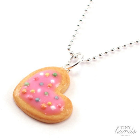 Load image into Gallery viewer, Scented Heart Cookie with Sprinkles Necklace - Tiny Hands
 - 2
