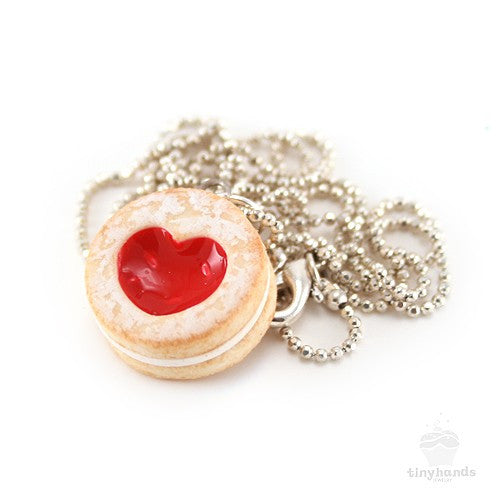 Scented Shortcake Heart Cookie Necklace - Tiny Hands
 - 7
