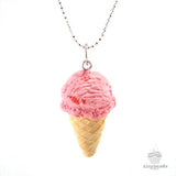(Wholesale) Scented Very Berry Strawberry Ice-Cream Necklace