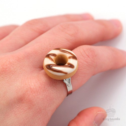 Scented Sugar Chocolate Donut Ring - Tiny Hands
 - 3
