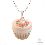(Wholesale) Scented Vanilla Sprinkles Cupcake Necklace