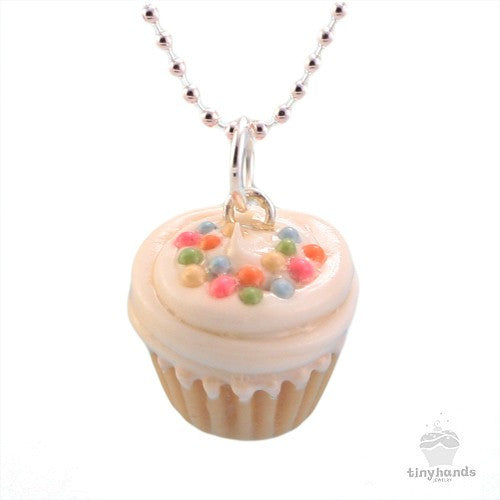 Scented Vanilla Sprinkles Cupcake Necklace - Tiny Hands
 - 1
