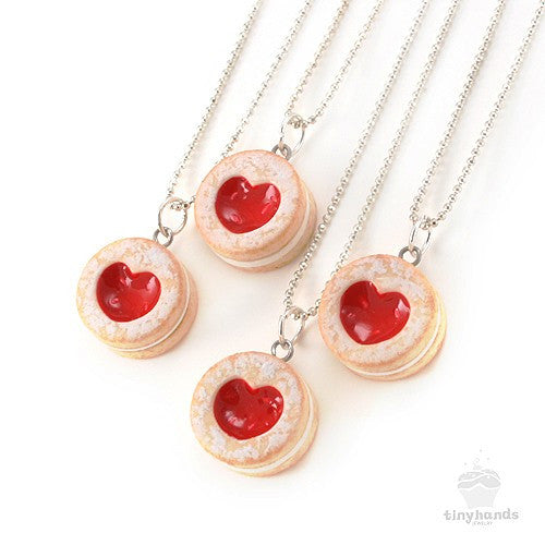 Scented Shortcake Heart Cookie Necklace - Tiny Hands
 - 1