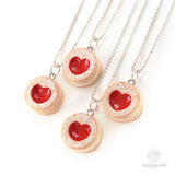 (Wholesale) Scented Shortcake Heart Cookie Necklace
