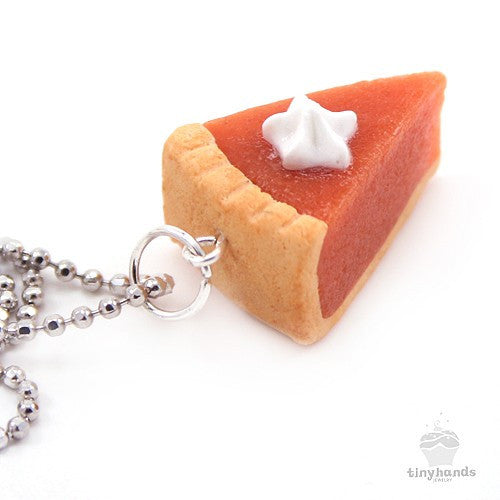 Load image into Gallery viewer, Scented Pumpkin Pie Necklace - Tiny Hands
 - 5
