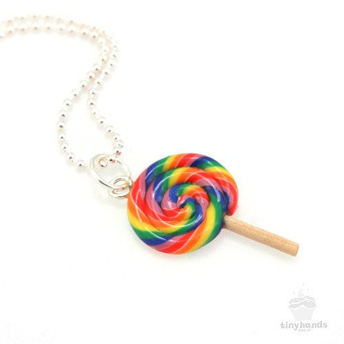 Bubblegum Scented Lollipop Necklace - Tiny Hands
 - 3