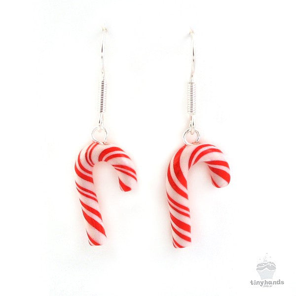 Load image into Gallery viewer, Scented Candy Cane Earrings - Tiny Hands
 - 7
