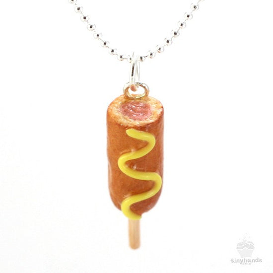 Maple Syrup Scented Corn Dog Necklace - Tiny Hands
 - 1