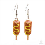 (Wholesale) Maple Syrup Scented Corn Dog Earrings