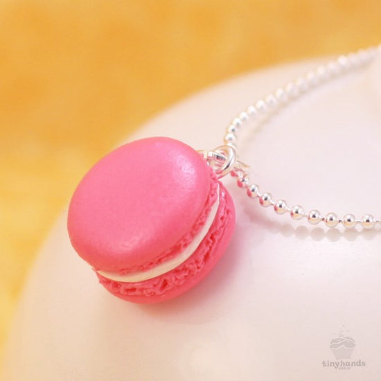 Scented Rose French Macaron Necklace - Tiny Hands
 - 4