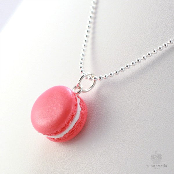 Load image into Gallery viewer, Scented Rose French Macaron Necklace - Tiny Hands
 - 3

