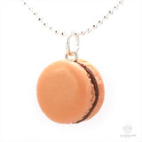(Wholesale) Scented Caramel Coffee French Macaron Necklace