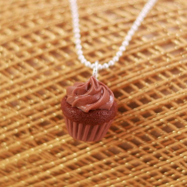 Load image into Gallery viewer, Scented Chocolate Cupcake Necklace - Tiny Hands
 - 4
