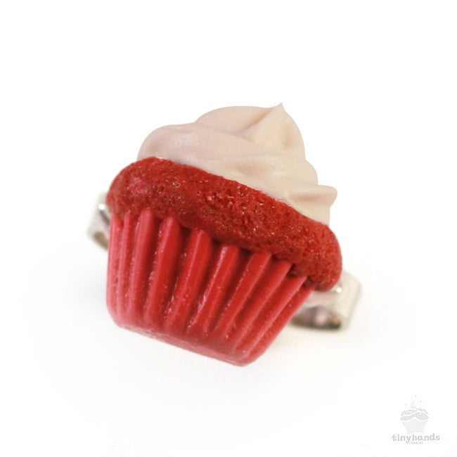 Scented Red Velvet Cupcake Ring - Tiny Hands
 - 4