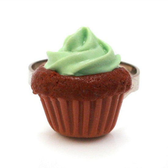 Load image into Gallery viewer, Scented Mint Chocolate Cupcake Ring - Tiny Hands
 - 1
