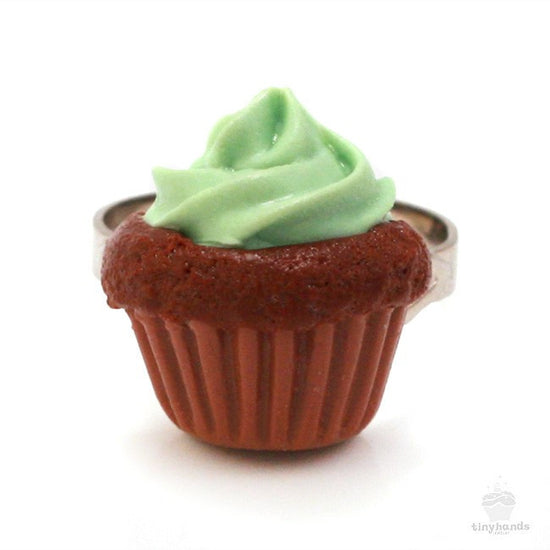 Scented Mint Chocolate Cupcake Ring - Tiny Hands
 - 6