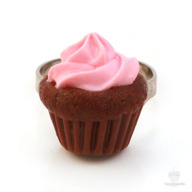 Scented Strawberry Chocolate Cupcake Ring - Tiny Hands
 - 6