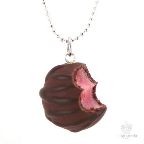 Scented Cherry Chocolate Truffle Necklace - Tiny Hands
 - 1
