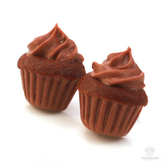 Scented Chocolate Cupcake Earstuds - Tiny Hands
 - 4